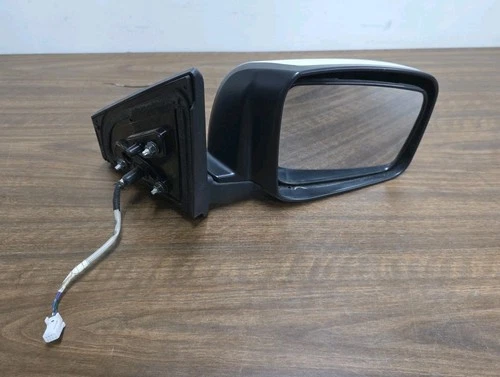 2008-2015 Nissan Rogue RH Passenger Side Pearl White Power Door Mirror OEM