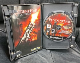 RESIDENT EVIL OUTBREAK 2004 Sony PlayStation 2 PS2 w/ Case Manual Tested 