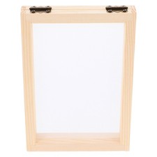 3pcs Wooden Paper Making Frame Paper Making Mold DIY Frame Screen Mesh Tool