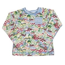 Hanna Andersson Girls Floral Rash Guard Swim Shirt NWOT Size 110 US 5