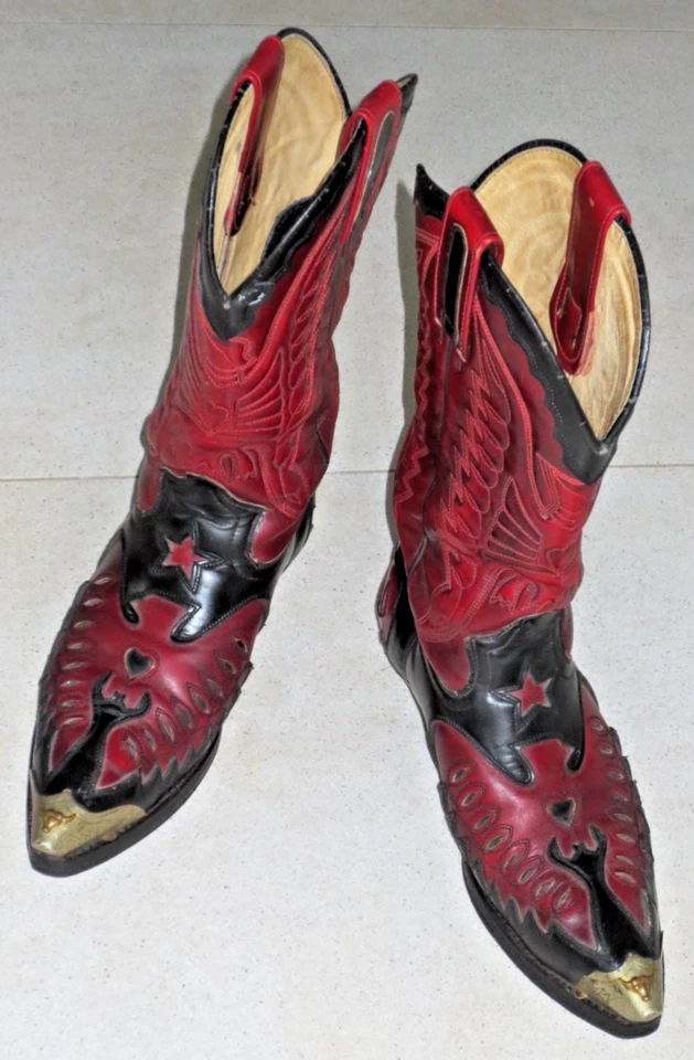 SENDRA COWBOY LEATHER BOOTS 2703 LEDER STIEFEL GR. 37/ MEX.- 38/ UK- 4/ US- 4,5 - Bild 1 von 4