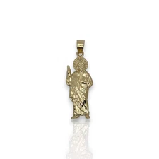 St Jude Pendant - 14k Yellow Gold