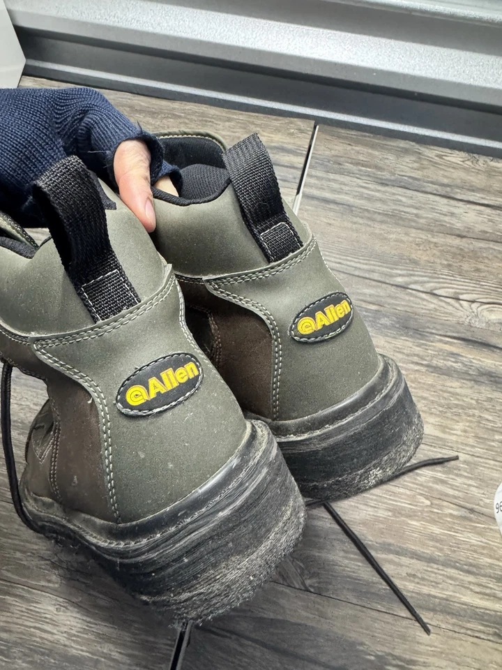 Allen Company Granite River Wading Boot, Felt Sole, Gray Mens Size 9 - Image 4 of 4