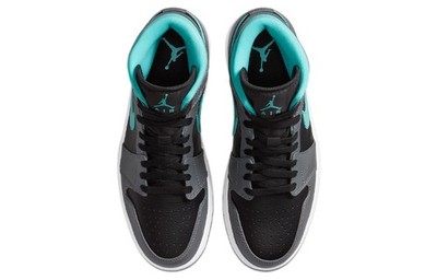 Size 8 - Air Jordan 1 Mid Grey Aqua for sale online | eBay