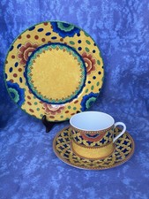 Limoge Laure Japy Grenade 1 x Kaffeegedeck 3 tlg. *selten* 