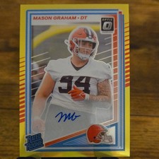 2025 Mason Graham Optic Rated rookie Auto 49/...