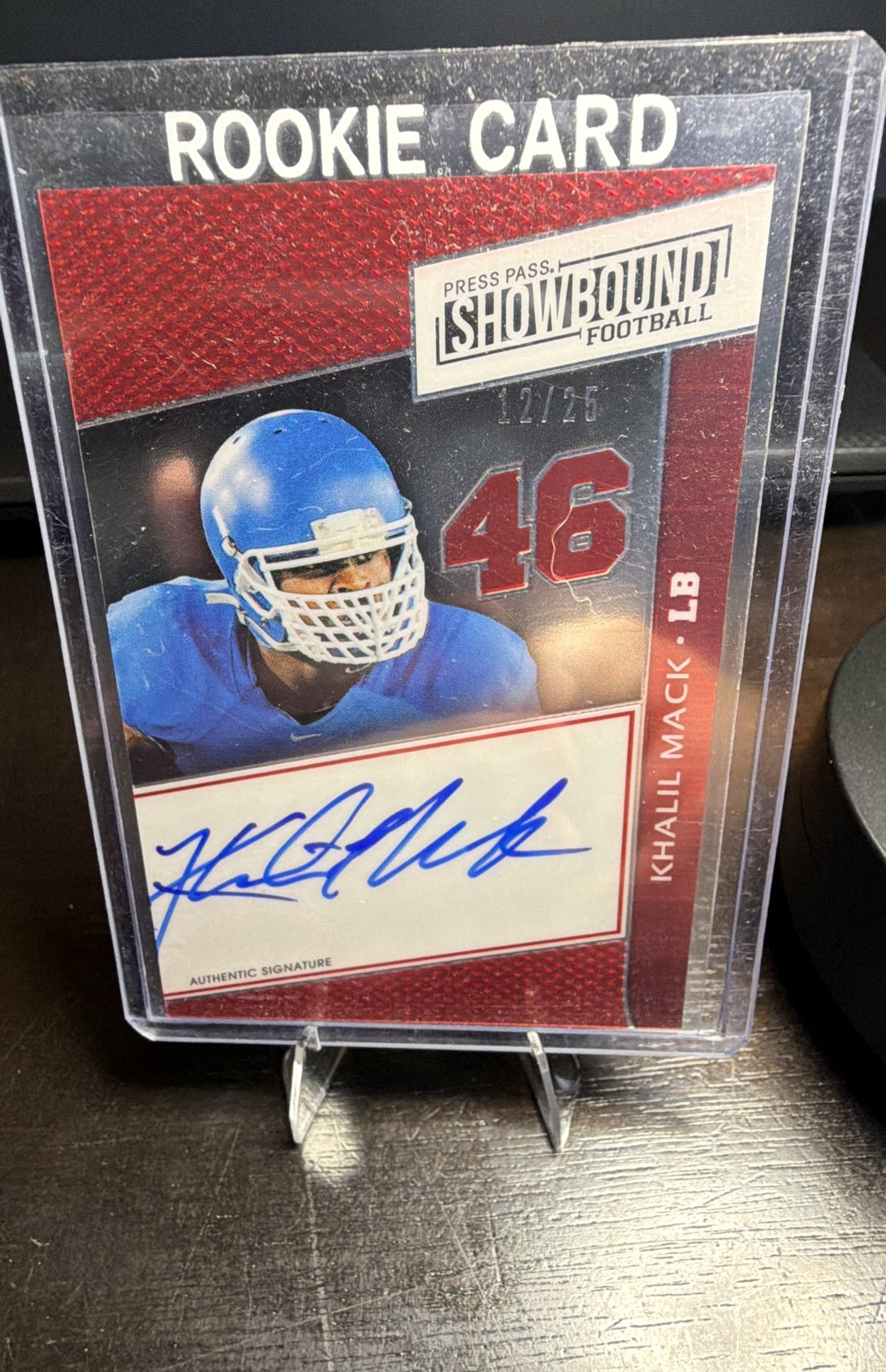 Khalil Mack Press Pass Showbound Signatures #SBKM Red
