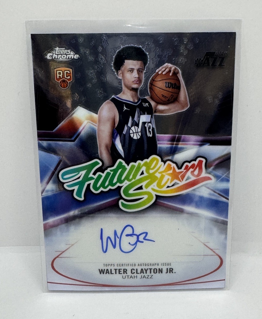 Walter Clayton Jr. 2025 Topps Chrome Basketball #FS-WCJ Future Stars Auto Jazz