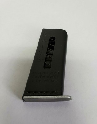 Raven Magazine P25 MP25 New .25 ACP 6 Round Chrome Qty. 1