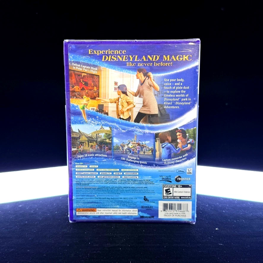 Kinect Disneyland Adventures (Microsoft Xbox 360, 2011) New Sealed - Image 2 of 4