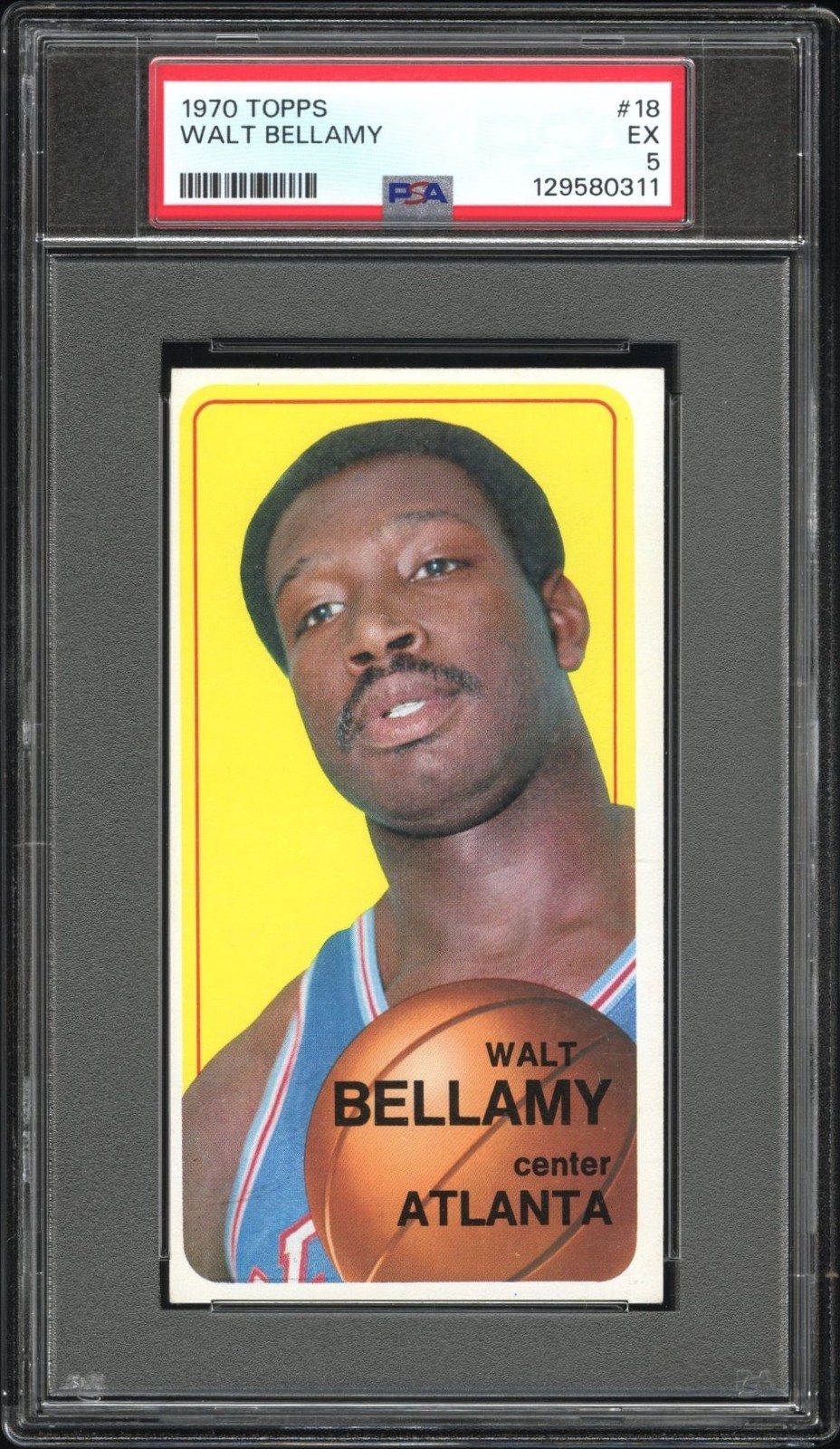 1970 TOPPS #18 WALT BELLAMY PSA 5