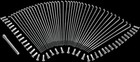 DS 21in Chrome Front Drop Center Spoke Set Harley Wide Glide 80-86