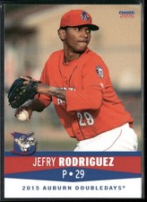 Jefry Rodriguez 2015 Auburn Doubledays Team Set Card
