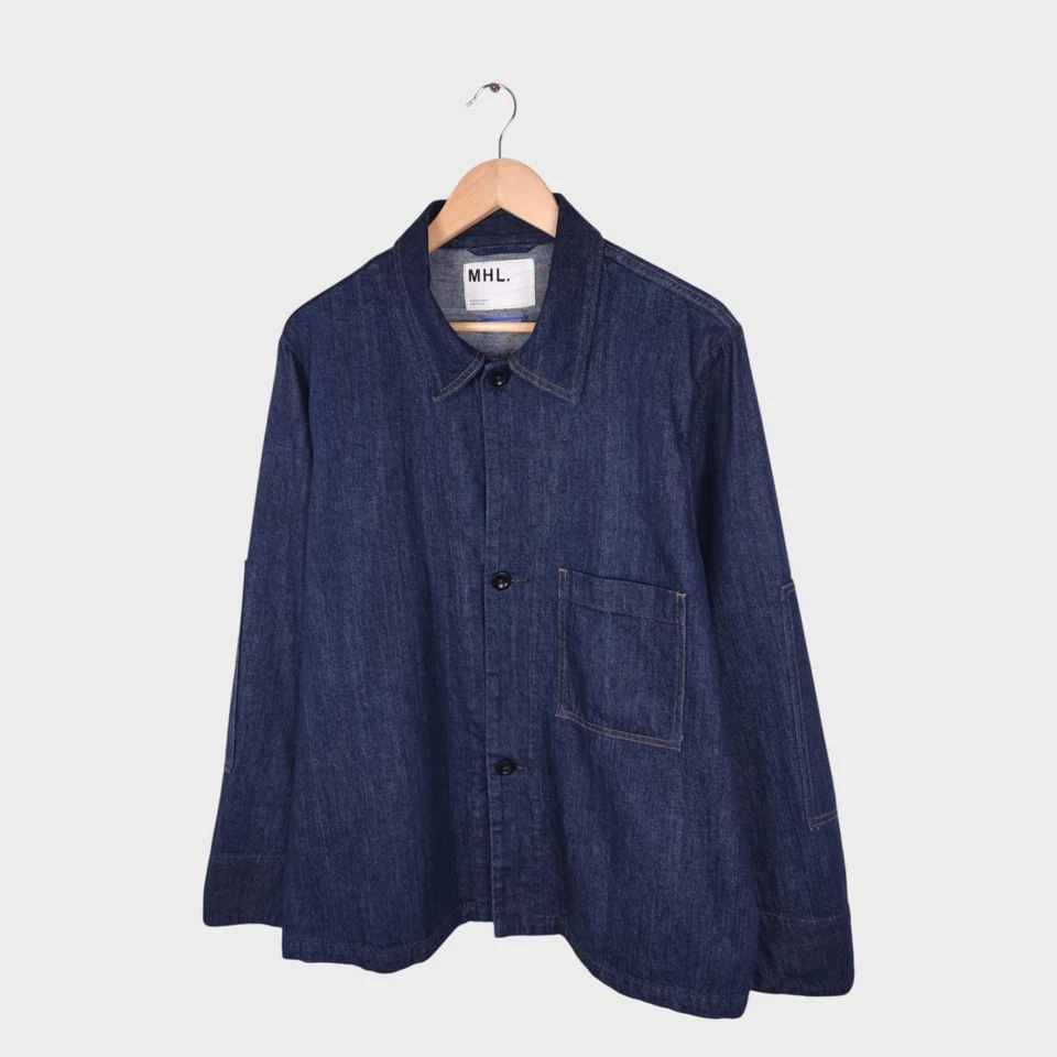 MHL MARGARET HOWELL Men's Canton Overalls Made in Japan Denim Chore Jacket — 第 4/4 张图片