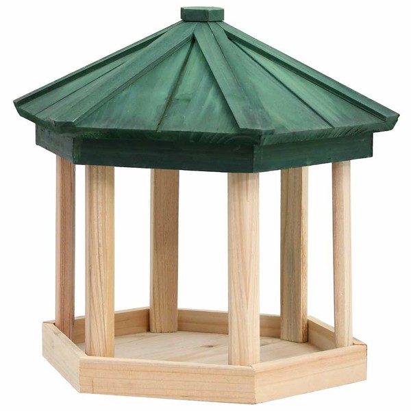 Tanne Vogelfutterhaus Achteck Vogelhaus VogelhäUschen Vogel Futterhaus Vidaxl-image