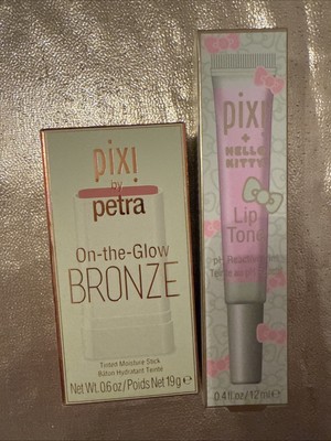 Pixi Petra On The Glow Bronze Tinted Moisture Stick Soft Glow .6oz And Lip Tone