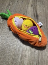 Mary Meyer Food For Thought Plush Carrot/3 Babies FAST SHIPPER 1998 Rare Easter 