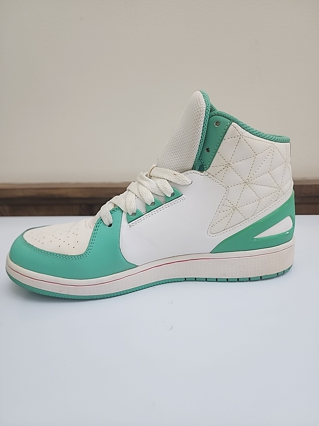 UWOB Jordan 1 Flight 3 Premium GG 'White Verde'  729519-100 Size 8.5 _80's Retro thumbnail 4