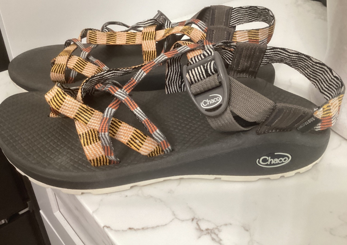 Chaco Z Cloud X2 Strappy Sandals Women’s 9 Orange remix View 2