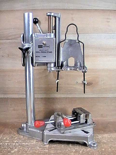 SEARS/CRAFTSMAN #9_25989 20" HD ALUMINUM DRILL PRESS STAND W/ 3" VISE VINTAGE