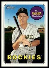 2018 Topps Heritage Pat Valaika Colorado Rockies #353