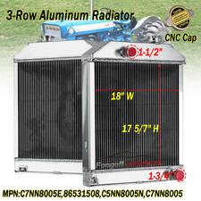 3row Tractor Radiator For Ford 5000 5100 5200 5600 6600 7000 7100 7200 C7nn8005e