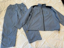 Vintage CHAMPION Men  s Blue Full Zip Vented Windbreaker Jacket Track Suit Sz L