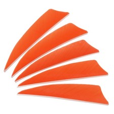 Arrows Vanes 50 Pack 3 Inch Arrow Feather Right Wing Orange for DIY