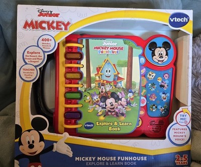 VTech Disney Junior Mickey Mouse Funhouse Explore & Learn Book Baby and Toddler