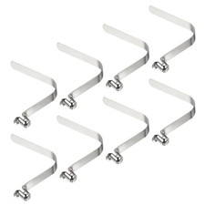 8Pcs 10x8mm Kayak Paddle Tent Pole Spring Snaps Hollow Button Single Pin Clips