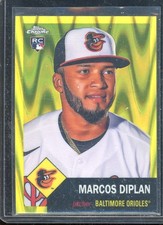 Marcos Diplan 2022 Topps Chrome Platinum Yellow RayWave Refractor #465 (34/250)