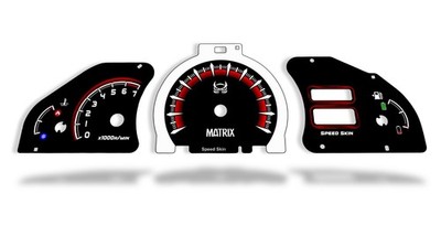 Hyundai Matrix / Lavita Gauge Cluster Face Overlay   Red or Blue | Free Shipping