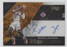 2016 Select In Flight Signatures Orange Prizm 56/60 Reggie Jackson #19 Auto 4k8