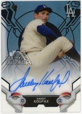 Sandy Koufax 2019 Topps High Tek Autograph Card #HTA-SK 18/50