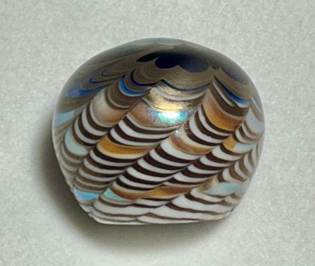 Vintage Lundberg Studios (Daniel Salazar) Paperweight - Flower - 1975