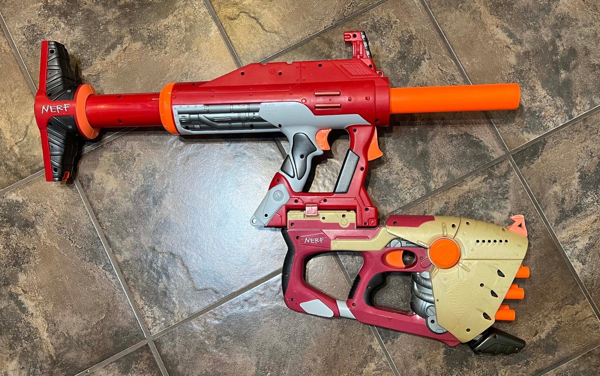Nerf Titan AS-V.1 & Hornet AS-6 Combo w/ No Darts No Missile For