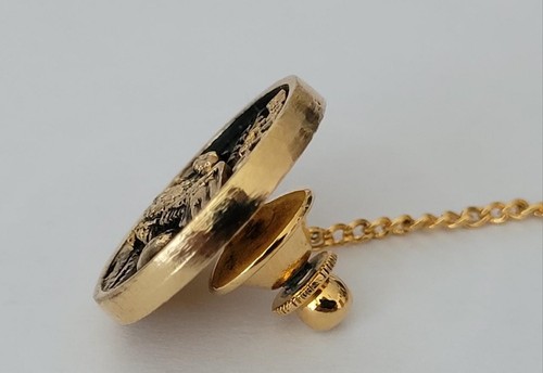 Vintage 1969 APOLLO 11 NASA Launch Team TIE TACK Anstecknadel ADLER Space LUNAR - Bild 7 von 12