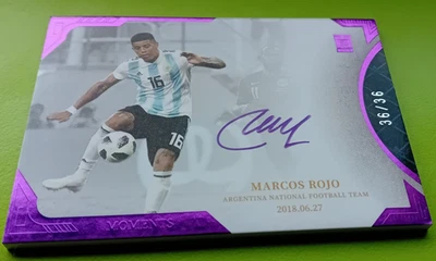 Fansmall Argentina Marcos Rojo on card Auto 36/36 Manchester Utd. no Panini - Bild 1 von 4