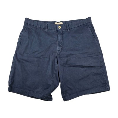 Robert Graham Shorts Mens Size 36 Chino Navy Blue Comfort Stretch Bottoms