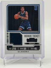 2023-24 Panini Contenders - Rookie Ticket Swatches GG Jackson #RTS-GGJ (MEM, RC)