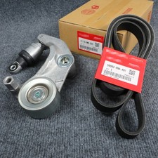 Oem Tensioner Pulley Serpentine Drive Belt Kit For 2006-11 Honda Civic 1.8l