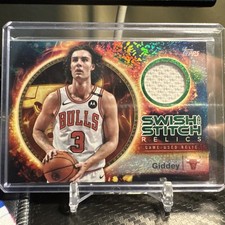 2025-26 Topps - Swish and Stitch Relics /99 Josh Giddey #SST-JG Green Holofoil