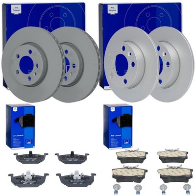 ATE BREMSSCHEIBEN+ CERAMIC BELÄGE VORNE+HINTEN für POLO 6 T-CROSS A1 KAMIQ IBIZA