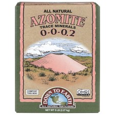 Down To Earth Organic All-Natural White Azomite Powder 0-0-0.2, 5 lbs