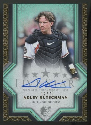 2023 Topps Five Star Adley Rutschman RC Aqua Auto /75 #FSA-ARUS