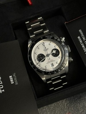 Tudor Black Bay Chrono 41 M79360N White Panda - Box + Papers
