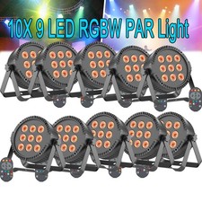 9X15W LED Stage Par Light 10PCS DMX512 RGBW Beam Strobe Wash DJ Bar Disco Lights