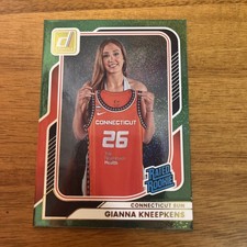 2026 WNBA Donruss Gianna Kneepkens Rated Rookie #99 Connecticut Sun Green Shimme