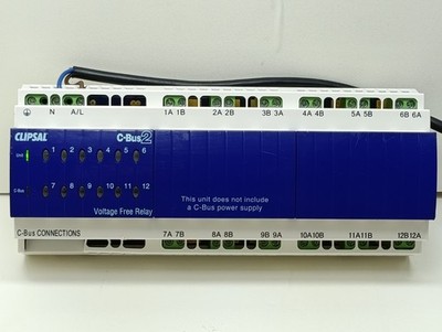 Clipsal C-Bus2 L5512RVFP Voltage-Free Relay / 12 Channel / MFG2006 & Tested