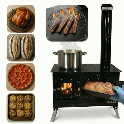 Stonehouse Forge ''Trailblazer'' Cookstove/Woodstove with Oven - Off-Grid, Camping